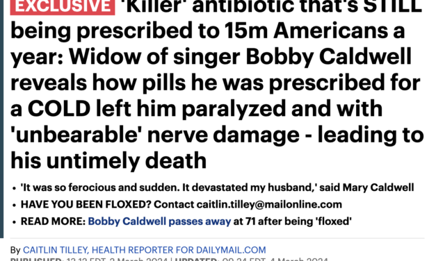 Exclusive Daily Mail Feature: ‘Killer’ antibiotic that’s STILL being prescribed to 15m Americans a year: Widow of singer Bobby Caldwell reveals how pills he was prescribed for a COLD left him paralyzed and with ‘unbearable’ nerve damage – leading to his untimely death
